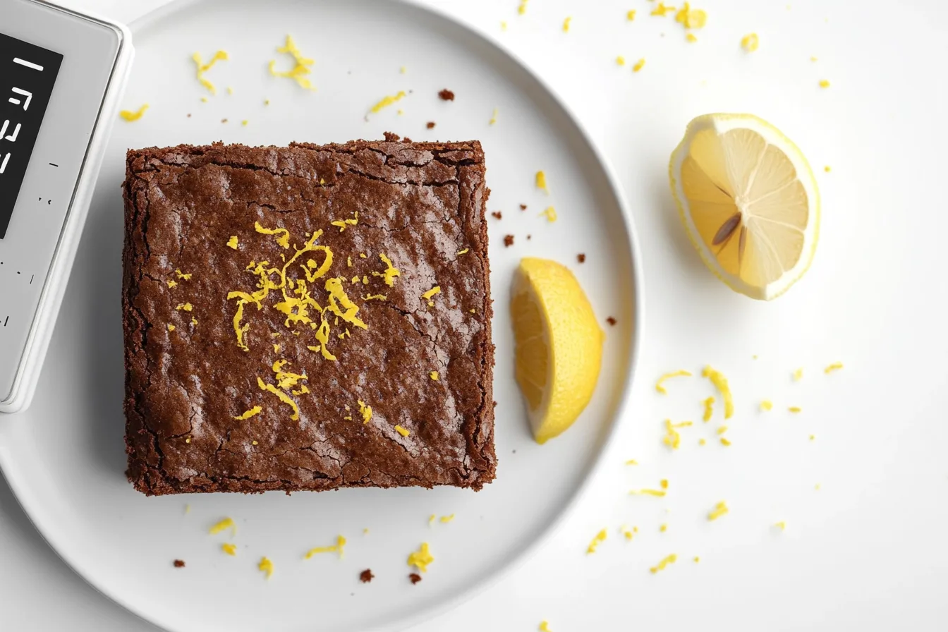 How many calories are in a lemon brownie?