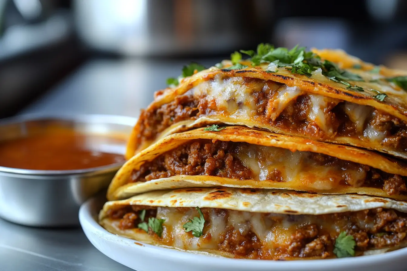 How many calories are in 3 quesabirria tacos?
