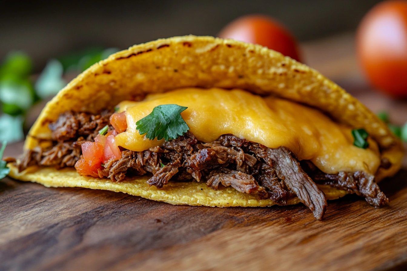How many calories are in crispy beef birria tacos?