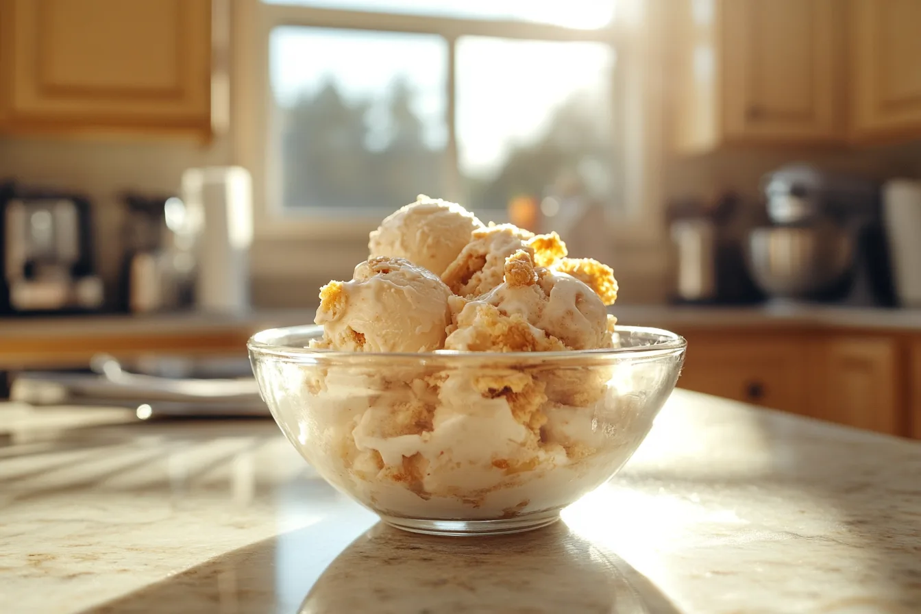 What does the fried chicken ice cream taste like?