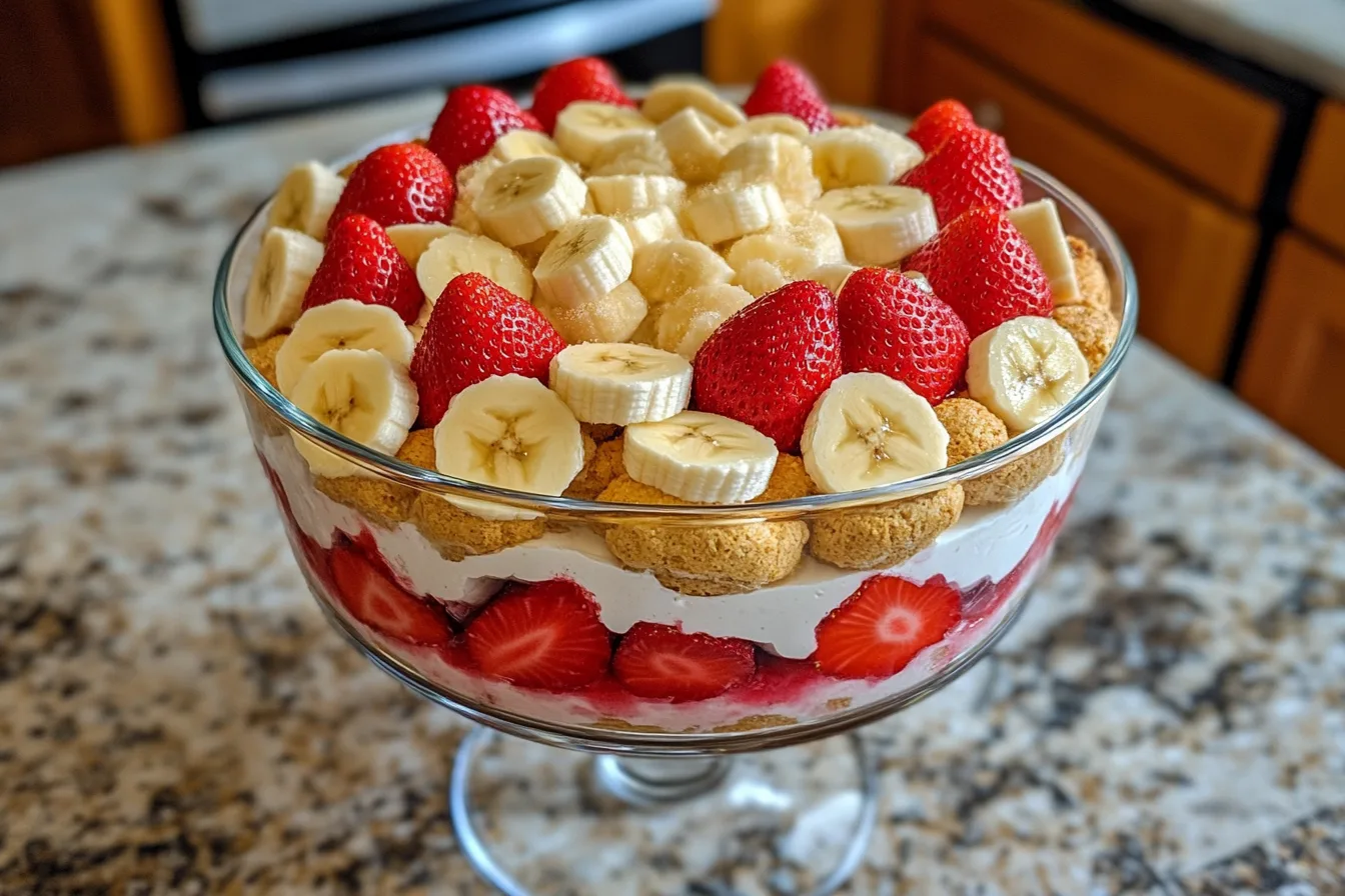 strawberry banana pudding​